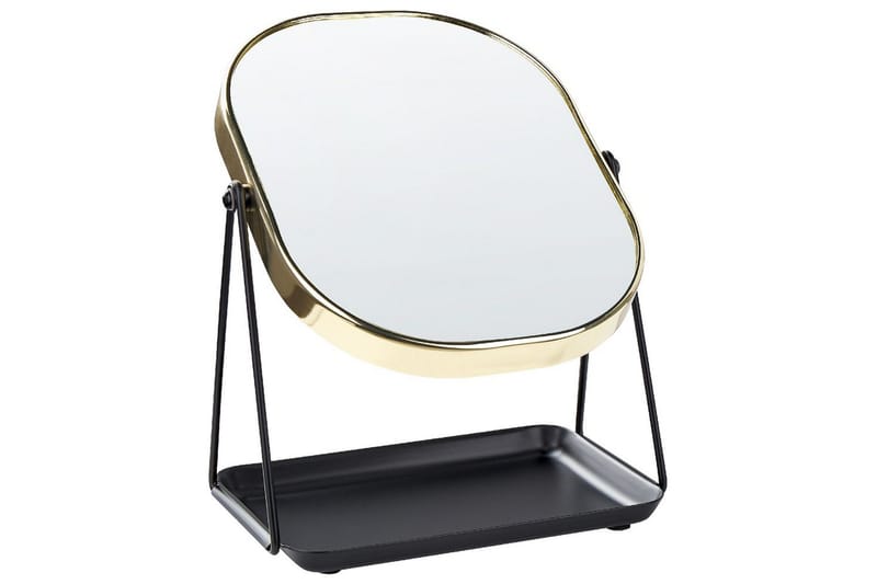 Sminkspegel Correze Guld/svart - Guld/svart - Inredning - Speglar - Sminkspegel