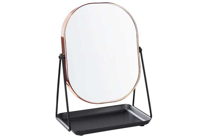 Sminkspegel Correze Rose guld/svart - Rose guld/svart - Inredning - Speglar - Sminkspegel