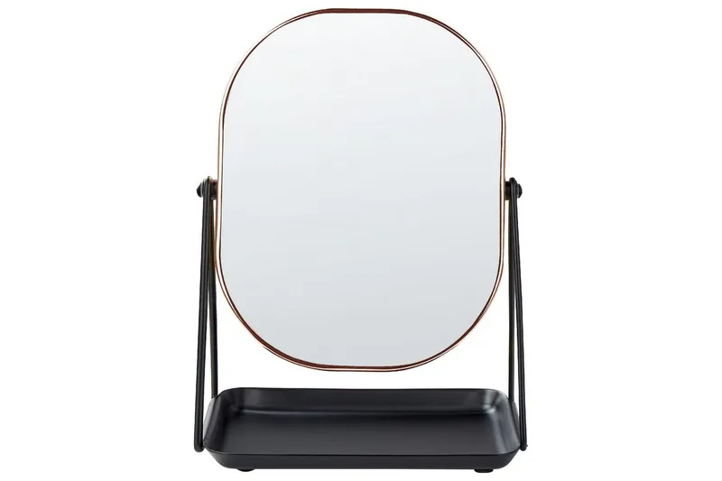 Sminkspegel Correze Rose guld/svart - Rose guld/svart - Inredning - Speglar - Sminkspegel