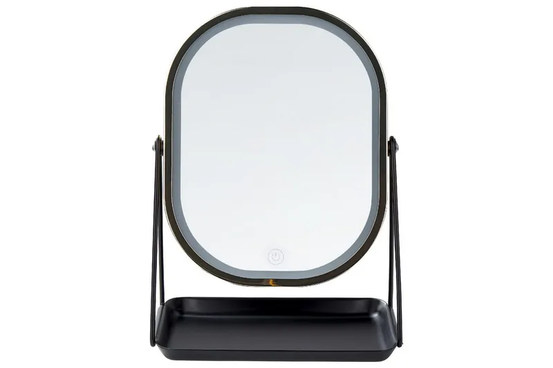 Sminkspegel Dordogne Guld/svart - Guld/svart - Inredning - Speglar - Sminkspegel