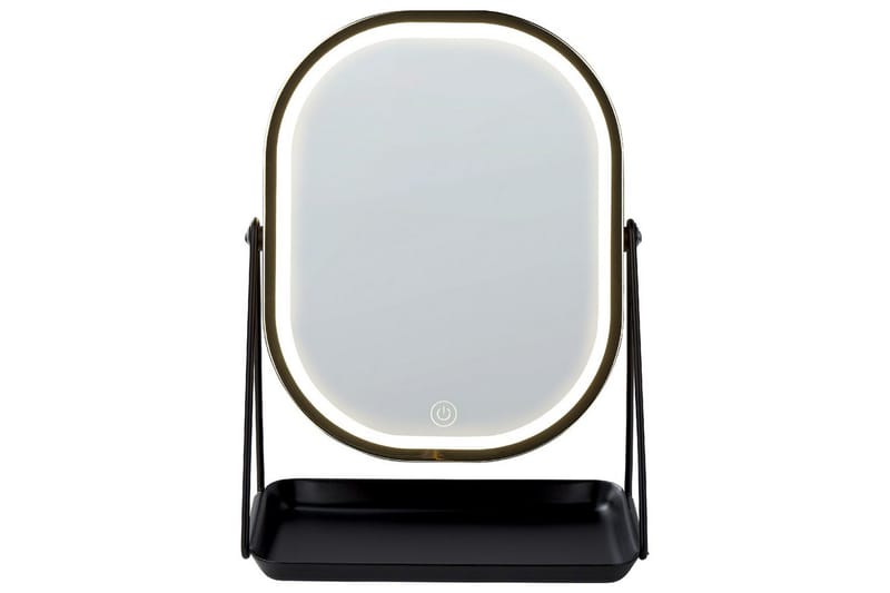Sminkspegel Dordogne Guld/svart - Guld/svart - Inredning - Speglar - Sminkspegel
