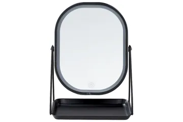 Sminkspegel Dordogne Silver/Svart