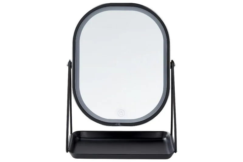 Sminkspegel Dordogne Silver/Svart - Silver/Svart - Inredning - Speglar - Sminkspegel