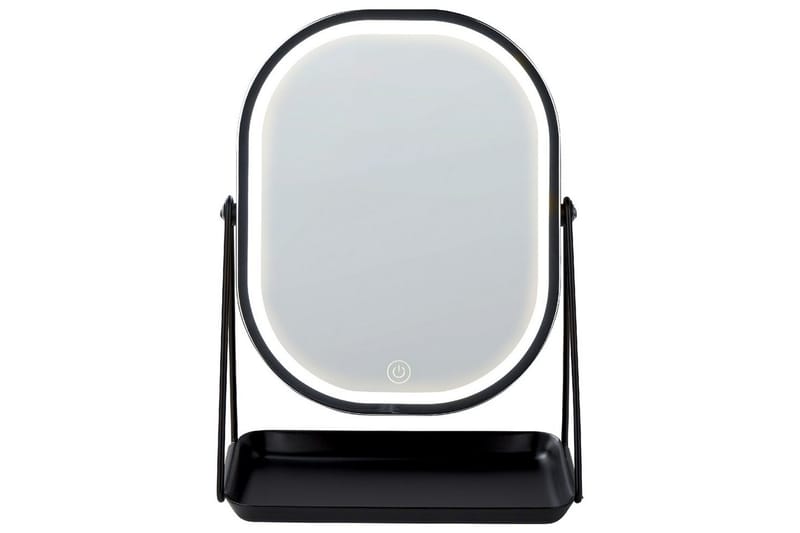 Sminkspegel Dordogne Silver/Svart - Silver/Svart - Inredning - Speglar - Sminkspegel