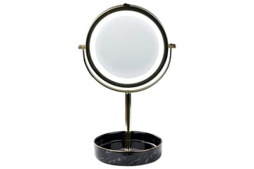 Sminkspegel Savoie Guld/Svart - Guld/Svart - Inredning - Speglar - Spegel med belysning