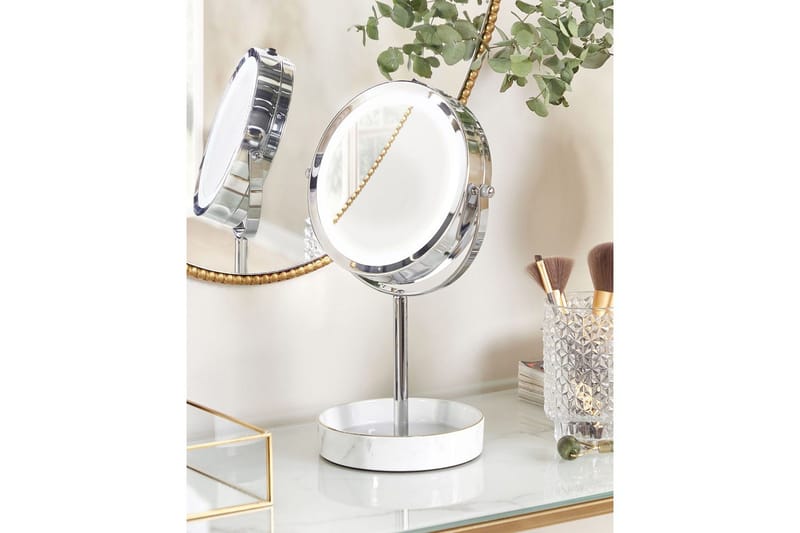 Sminkspegel Savoie Silver/Vit - Silver/Vit - Inredning - Speglar - Sminkspegel