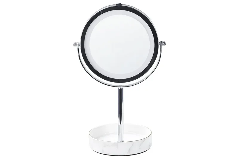 Sminkspegel Savoie Silver/Vit, Silver/Vit