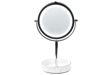 Sminkspegel Savoie Silver/Vit - Silver/Vit - Inredning - Speglar - Spegel med belysning