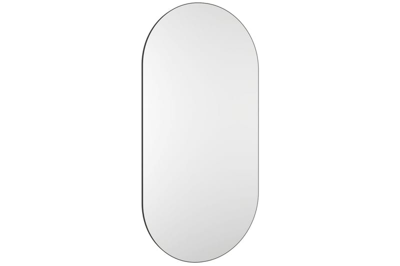 Spegel 100x50 cm glas - Vit - Väggspegel - Hallspegel