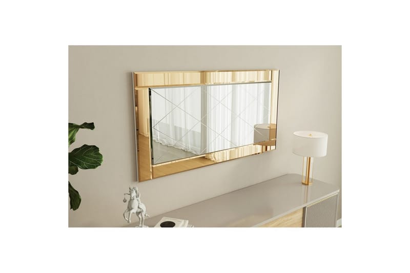 Spegel Elorwich Brons / Vit - Brons / Vit - Inredning - Speglar - Väggspegel