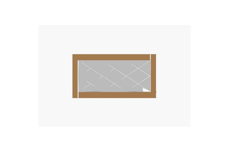 Spegel Elorwich Brons / Vit - Brons / Vit - Inredning - Speglar - Väggspegel