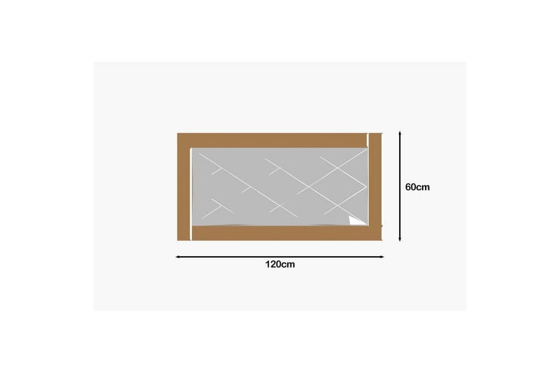 Spegel Elorwich Brons / Vit - Brons / Vit - Inredning - Speglar - Väggspegel