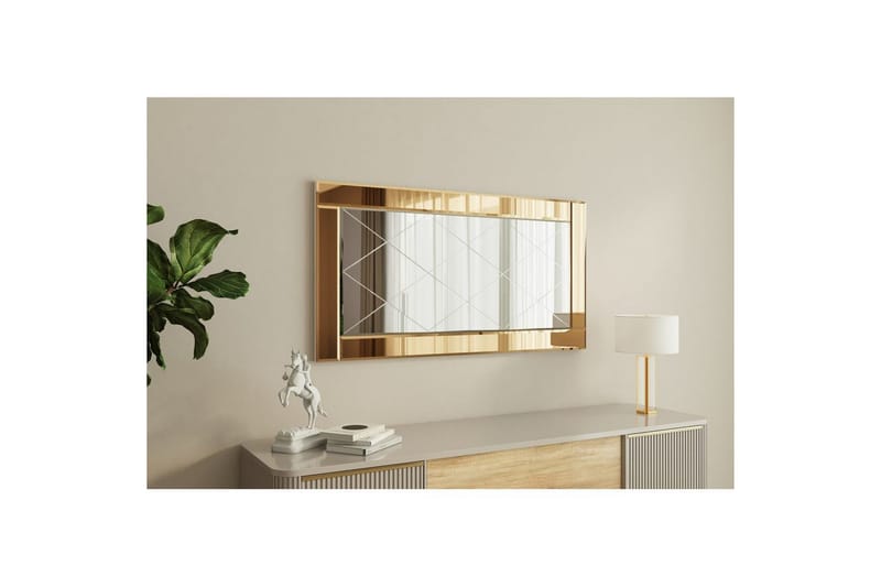 Spegel Elorwich Brons / Vit - Brons / Vit - Inredning - Speglar - Väggspegel