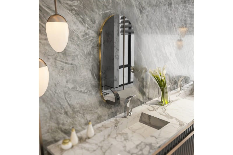 Spegel Erona Mörkgrå / Rany - Mörkgrå / Rany - Inredning - Speglar - Väggspegel