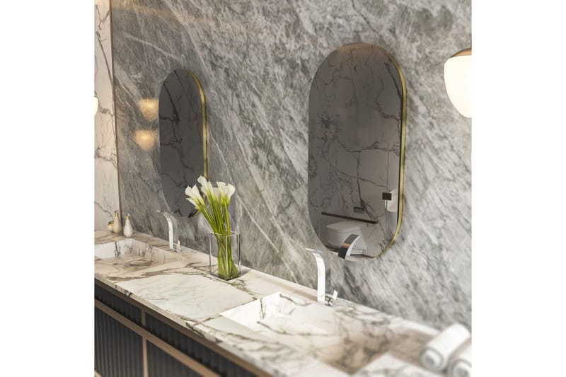 Spegel Erona Mörkgrå / Rany - Mörkgrå / Rany - Inredning - Speglar - Väggspegel