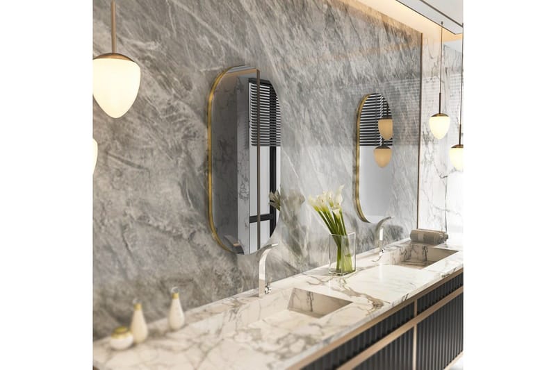 Spegel Erona Mörkgrå / Rany - Mörkgrå / Rany - Inredning - Speglar - Väggspegel