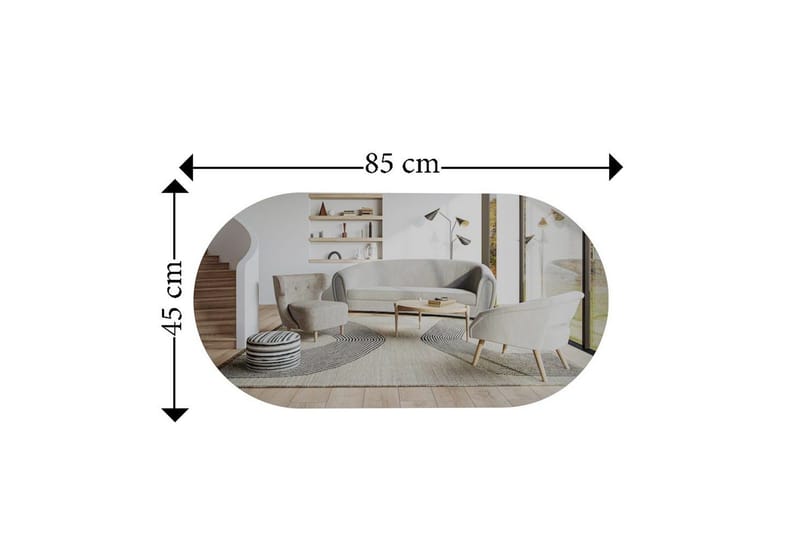 Spegel Erona Transparent / Rany - Transparent / Rany - Inredning - Speglar - Väggspegel