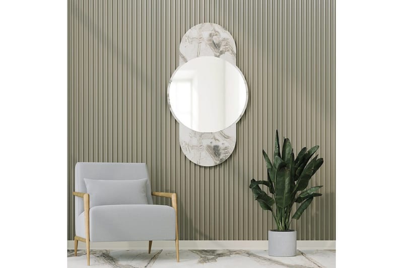 Spegel Ewelina Marmor - Vit - Inredning - Speglar - Väggspegel