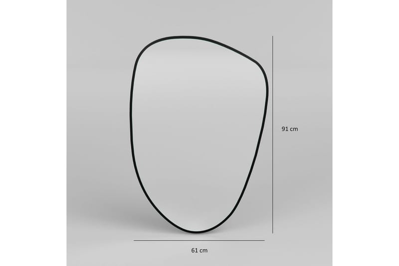 Spegel Inrol Svart - Svart - Inredning - Speglar - Väggspegel