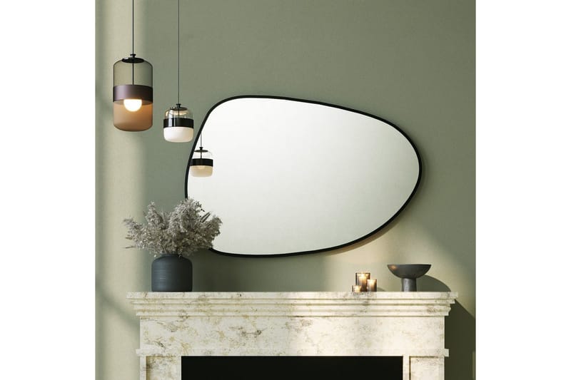 Spegel Inrol Svart - Svart - Inredning - Speglar - Väggspegel