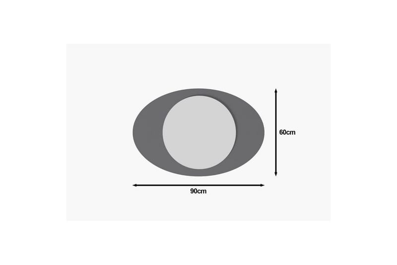 Spegel Masatoshi Antracit - Antracit - Inredning - Speglar - Väggspegel