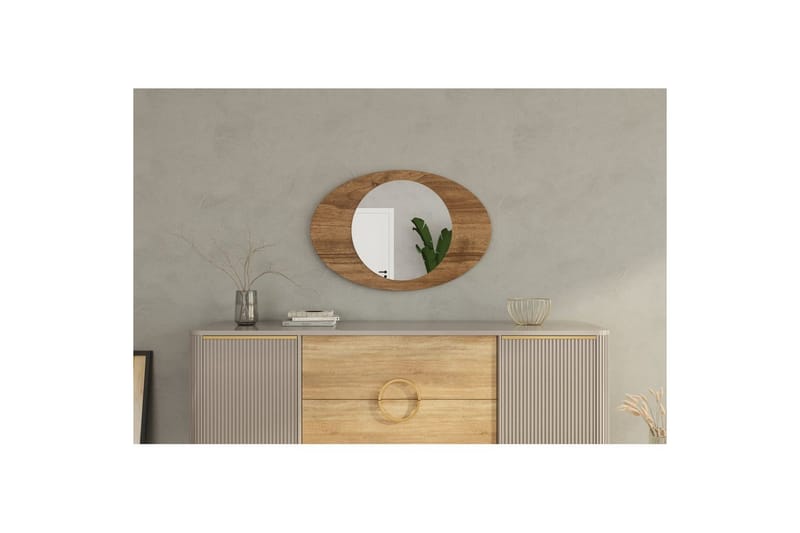 Spegel Masatoshi Valnöt - Valnöt - Inredning - Speglar - Väggspegel