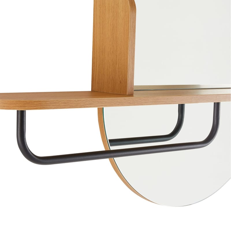 Spegel med hylla Aalborg 92x15x93 cm ek - brun - Inredning - Speglar - Väggspegel