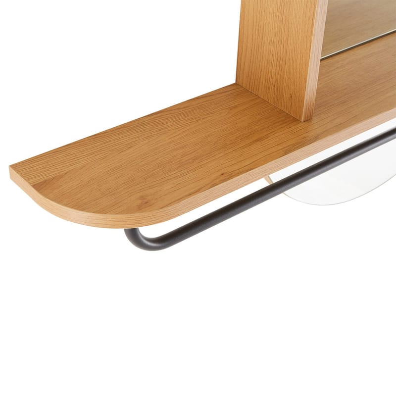 Spegel med hylla Aalborg 92x15x93 cm ek - brun - Inredning - Speglar - Väggspegel