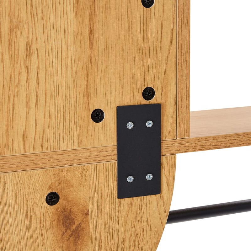 Spegel med hylla Aalborg 92x15x93 cm ek - brun - Inredning - Speglar - Väggspegel