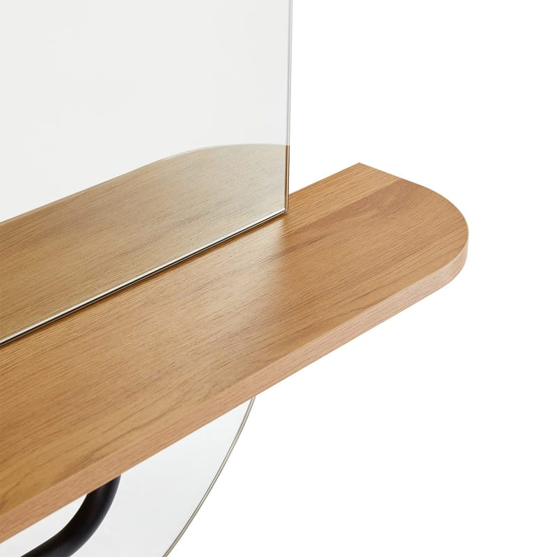 Spegel med hylla Aalborg 92x15x93 cm ek - brun - Inredning - Speglar - Väggspegel