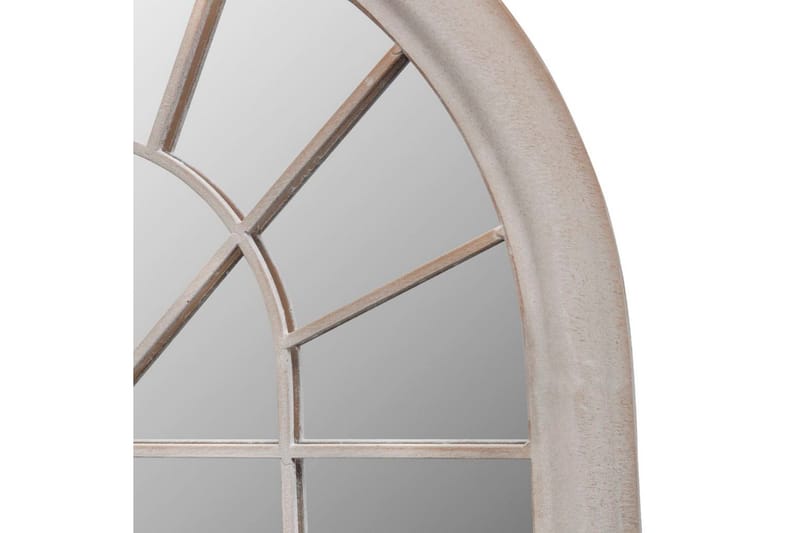 Spegel med lantlig design inom-/utomhus 60x116 cm - Vit - Väggspegel - Hallspegel