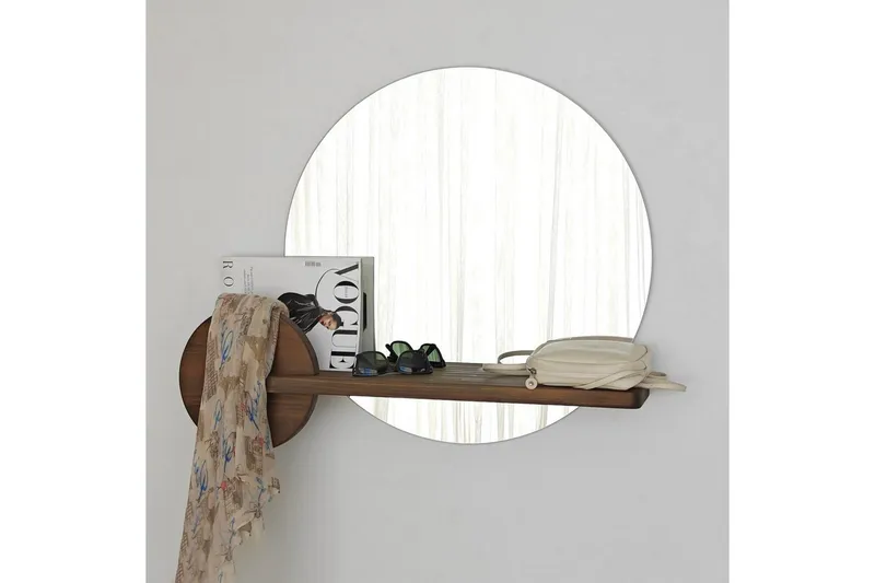 Spegel Ronil Valnöt - Brun - Inredning - Speglar - Väggspegel