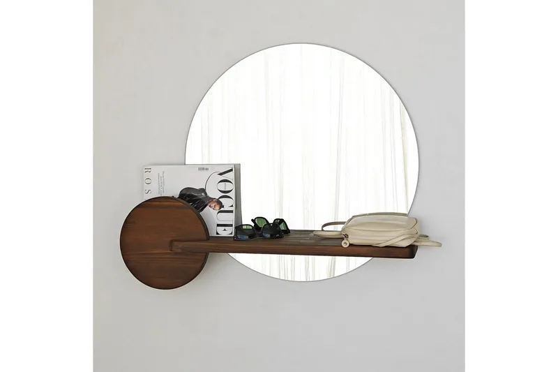 Spegel Ronil Valnöt - Brun - Inredning - Speglar - Väggspegel