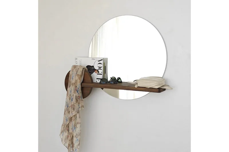 Spegel Ronil Valnöt - Brun - Inredning - Speglar - Väggspegel