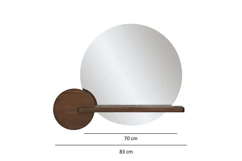 Spegel Ronil Valnöt - Brun - Inredning - Speglar - Väggspegel