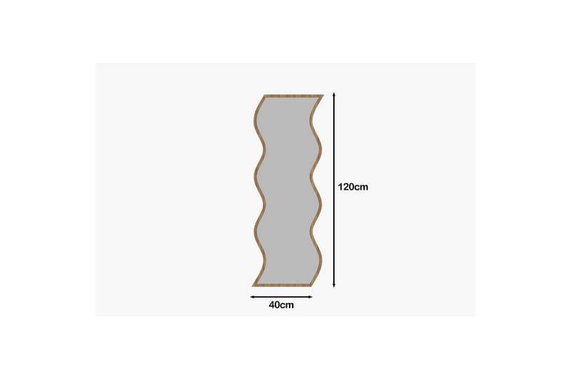 Spegel Safidon Vit / Natur - Vit / Natur - Inredning - Speglar - Väggspegel