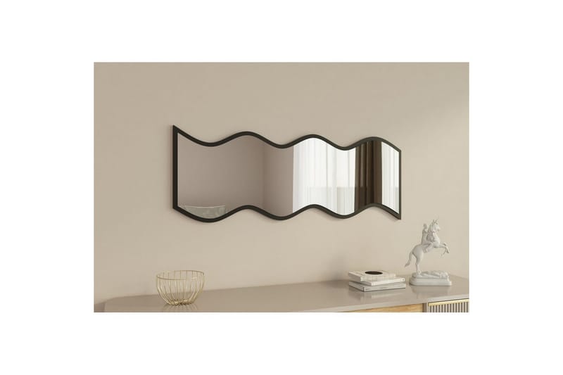 Spegel Safidon Vit / Svart - Vit / Svart - Inredning - Speglar - Väggspegel