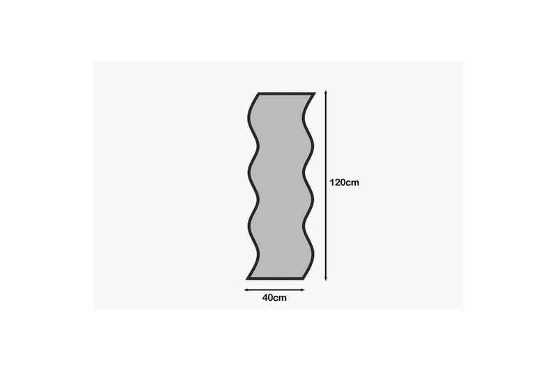 Spegel Safidon Vit / Svart - Vit / Svart - Inredning - Speglar - Väggspegel