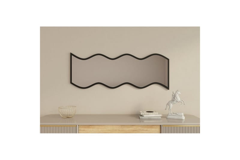 Spegel Safidon Vit / Svart - Vit / Svart - Inredning - Speglar - Väggspegel