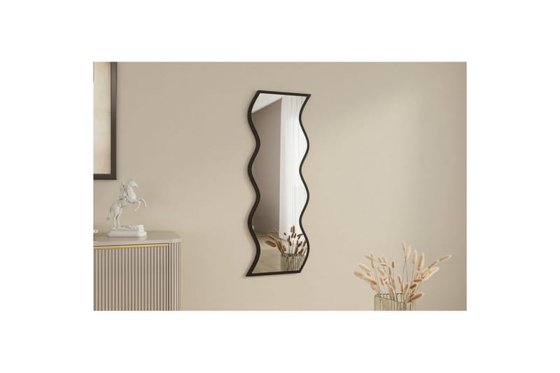 Spegel Safidon Vit / Svart - Vit / Svart - Inredning - Speglar - Väggspegel