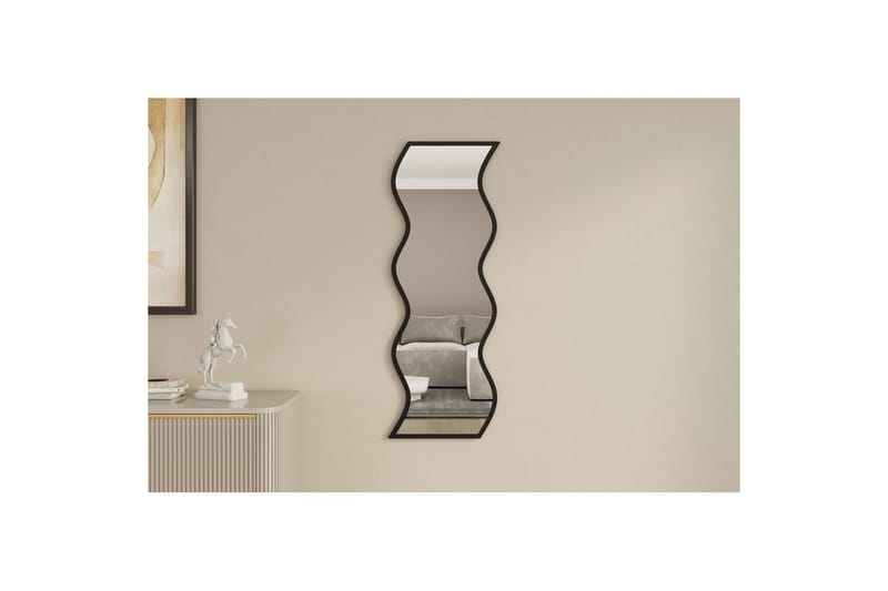 Spegel Safidon Vit / Svart - Vit / Svart - Inredning - Speglar - Väggspegel