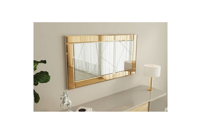 Spegel Virlin Brons / Vit - Brons / Vit - Inredning - Speglar - Väggspegel