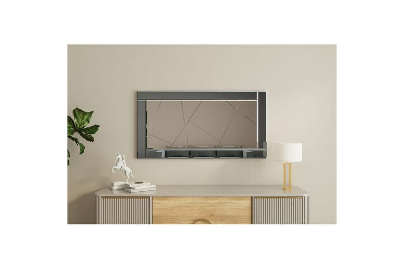 Spegel Virlin Fume / Vit - Fume / Vit - Inredning - Speglar - Väggspegel