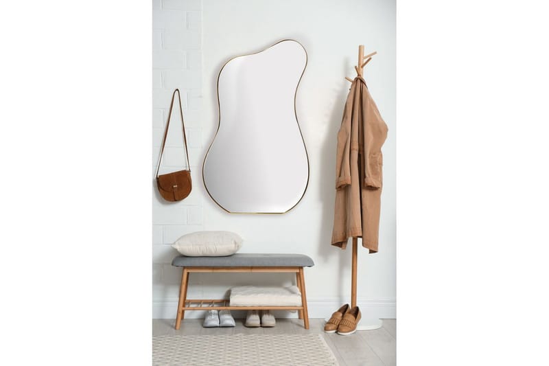 Spegel Wohnling Asymmetrisk metallram oval 100 cm - Inredning - Speglar - Väggspegel