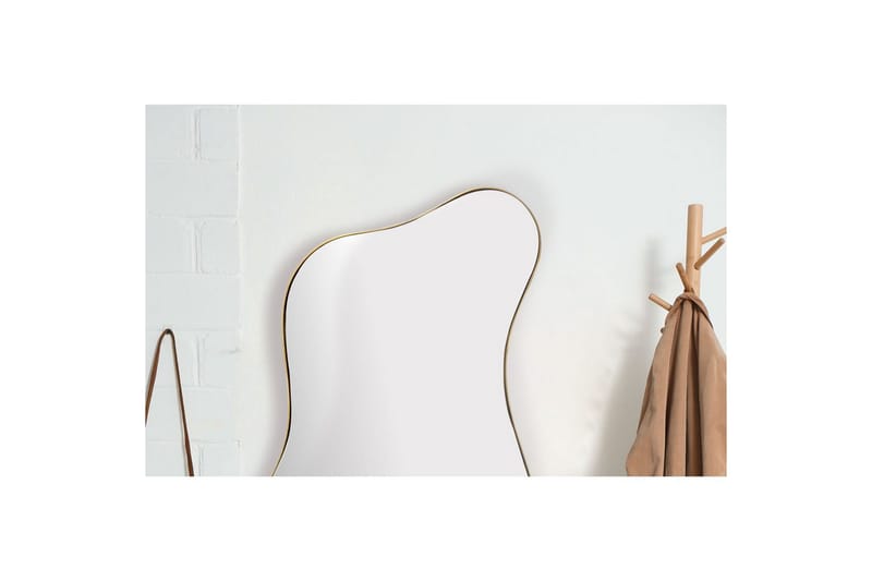 Spegel Wohnling Asymmetrisk metallram oval 100 cm - Inredning - Speglar - Väggspegel
