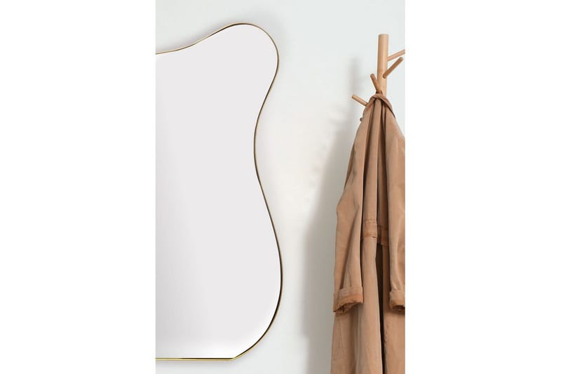 Spegel Wohnling Asymmetrisk metallram oval 100 cm - Inredning - Speglar - Väggspegel