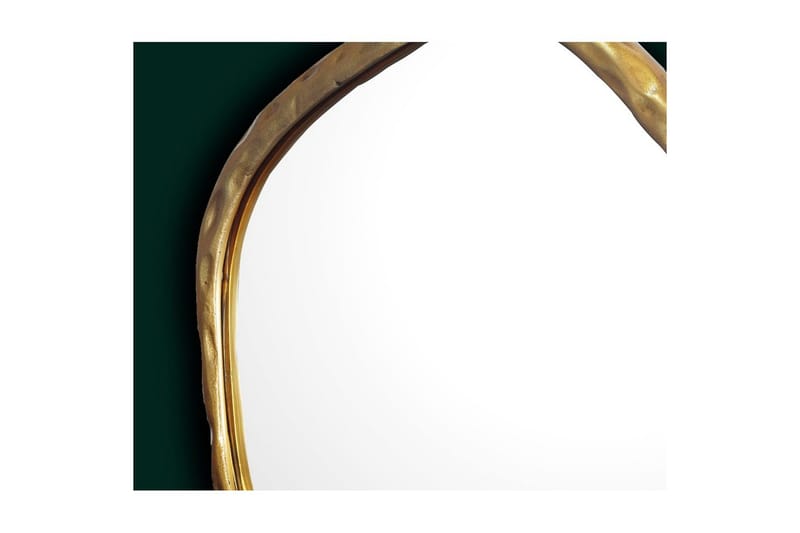Spegel Wohnling Asymmetrisk metallram rund 60 cm - Inredning - Speglar - Väggspegel