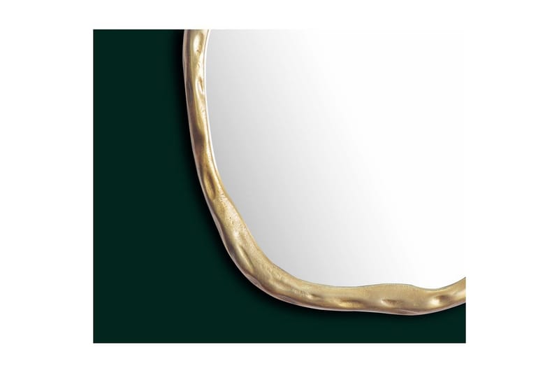 Spegel Wohnling Asymmetrisk metallram rund 60 cm - Inredning - Speglar - Väggspegel