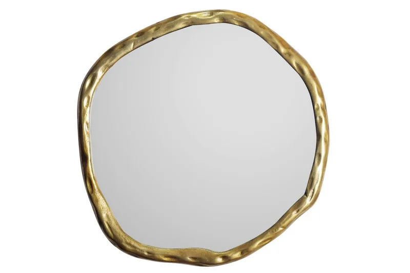 Spegel Wohnling Asymmetrisk metallram rund 60 cm, undefined