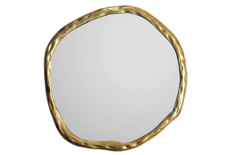Spegel Wohnling Asymmetrisk metallram rund 60 cm - Inredning - Speglar - Väggspegel
